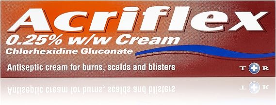Acriflex Antiseptic Burns Cream, Effective Relief from Minor Burns, 30g