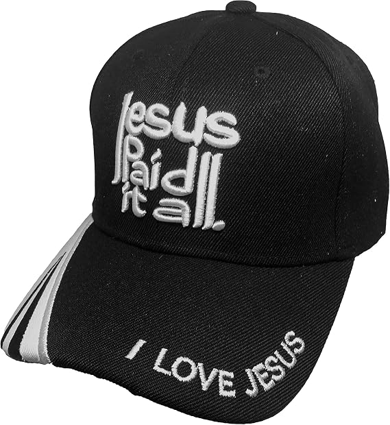 Black Duck Brand "Jesus Paid It" All I Love Jesus Adjustable Baseball Cap (Multiple Colors Available)
