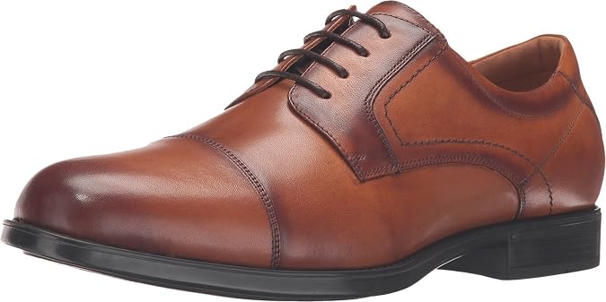 Florsheim Midtown Cap Toe Oxford Men's Oxford, 10.5 3E US, Cognac