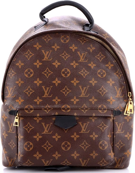 Pre-Loved Palm Springs Backpack Monogram Canvas MM, Brown