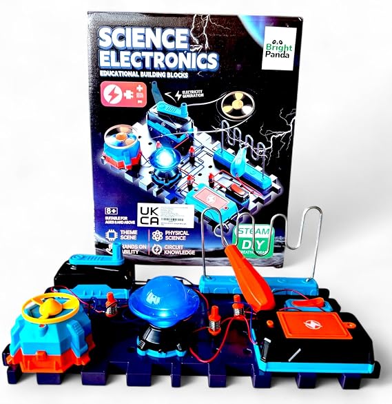 Electric Circuit Kits for Children, Educational STEM Toys with 100+ Science Experiments for Kids 8+, Build Your Own Science Kit for Kids, Combine Kits for Endless Fun (Generator Starter Kit)