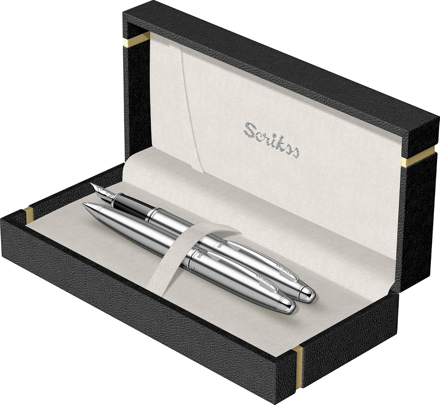 Scrikss Knight 88 Stuffed PencilTop Pen Set Chrome