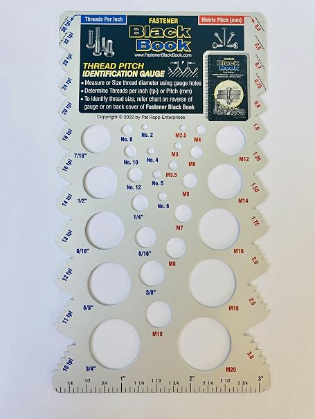 Thread Pitch Identification Gauge