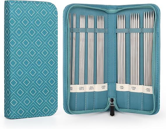 Aeelike Double Pointed Knitting Needles Set, Short Knitting Needles 20cm