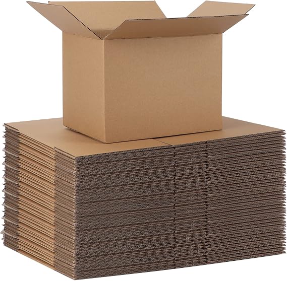 HORLIMER 40 Pack Cardboard Boxes 203x152x152mm (8x6x6 inch)