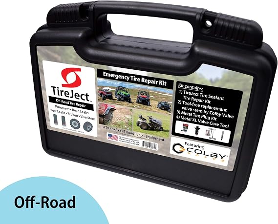 TireJect Off-Road Emergency Tire Repair Kit Featuring Colby Valve