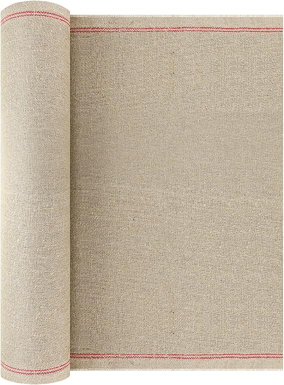 Canvas Roll for Painting, Linen Material, 23.6X 196.8 inches, Acrylic Oil Painting Canvas, Acid-Free, Ideal for Artists, Painting, DIY Crafts, Large Art Projects