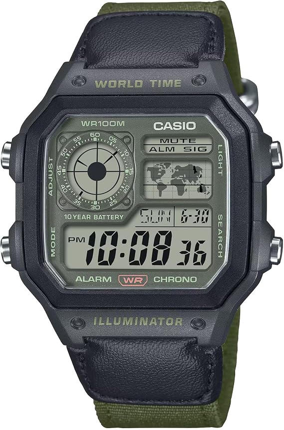 Casio Uni Analog Quartz Watch with Strap AE-1200WHUB-3AVEF