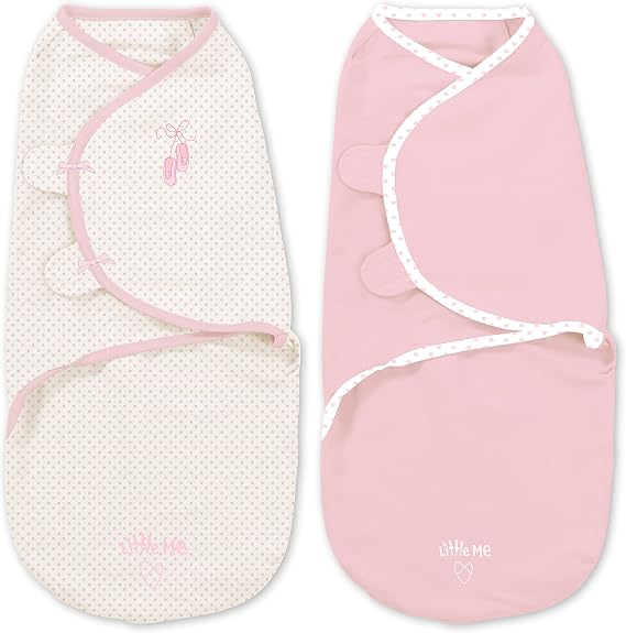 Little Me Original Swaddle 2-PK Prima Ballerina (SM)