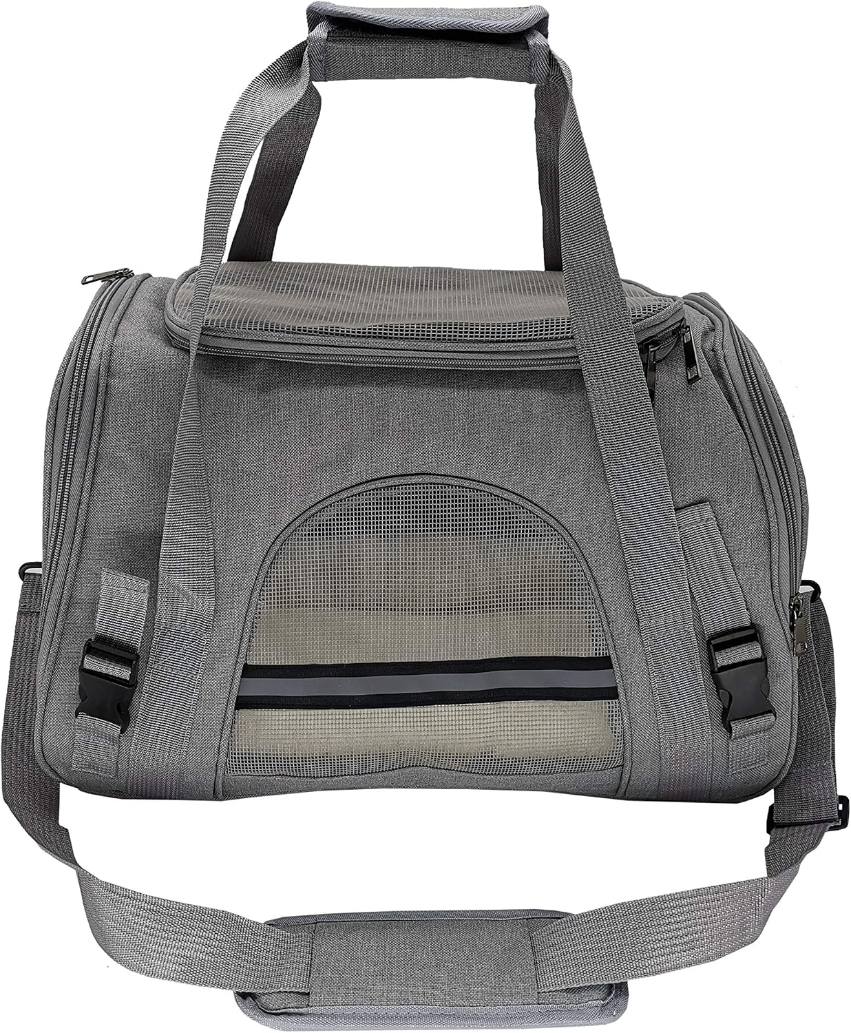 VVVSO Durable Pet Travel Carrier Portable Outdoor Handbag Crate for Cat and Small Dog, Breathable Pet Bag with Safety Reflective Straps