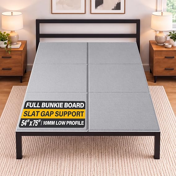 Bunkie Board Full 54x75'', Anti-Sag Heavy Duty Bed Support Board