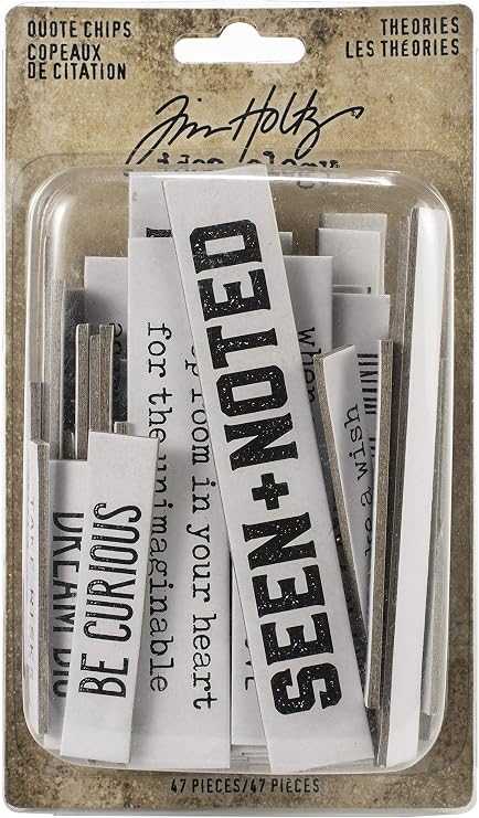Tim Holtz Idea-ology QUOTE CHIPS IDEA-OLO THEORIES