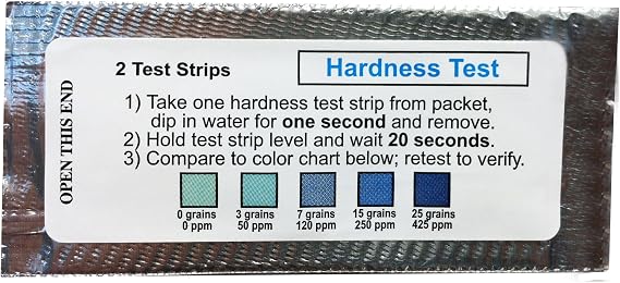 Water Hardness Test Strips (2 Test Strips)