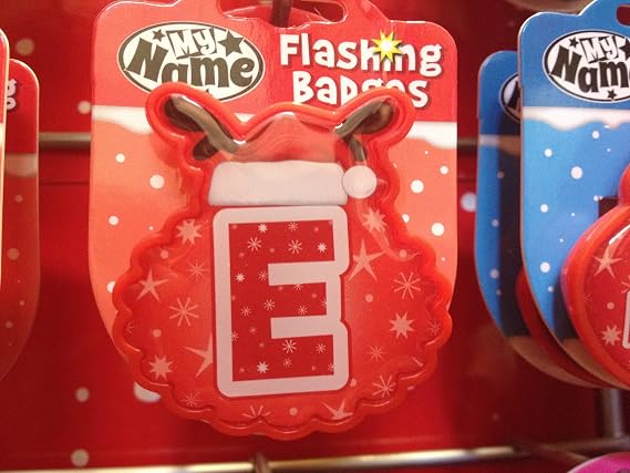 John Hinde E My Name Flashing Badge