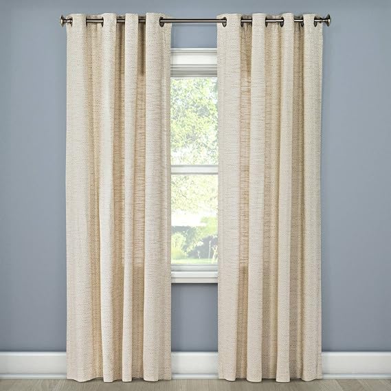 Threshold Spacedye Window Panel Tan 54"x 84"