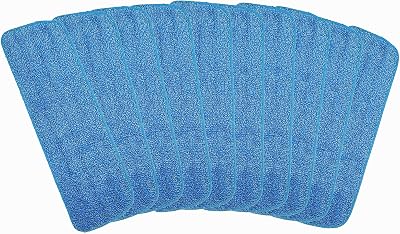 10 Pack Microfiber Spray Mop Replacement Heads for WetDry Mops Floor Cleaning Pads Compatible with Bona Floor Care System