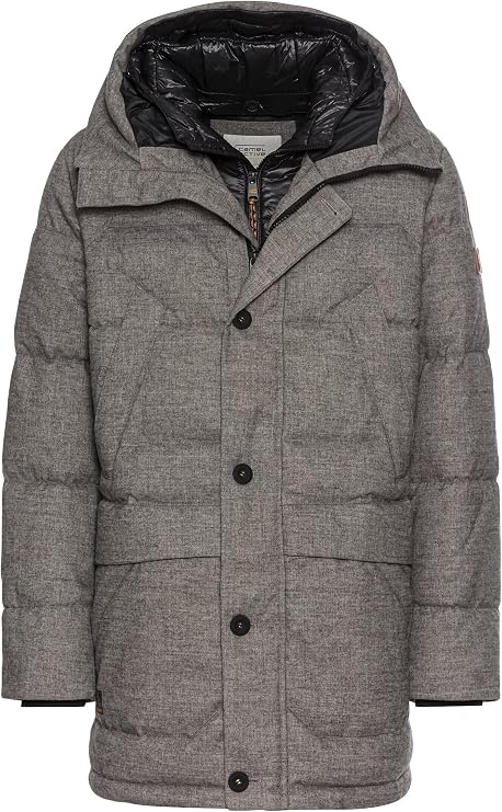 camel active Men's Coat with Removable Hood Lining