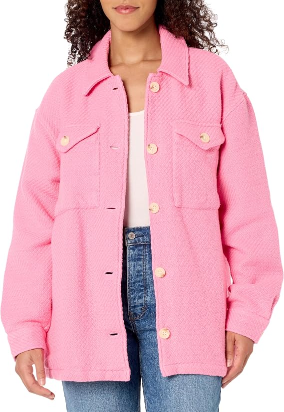 Outerknown Cloud Weave Shirt Jacket Carnation XL