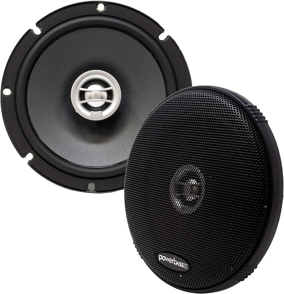 PowerBass OE-652-6.5" Coaxial Speakers 2-Ohm - Pair