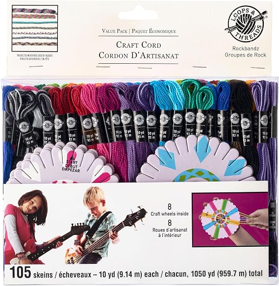 Loops & Threads Craft Cord, Rock Bandz