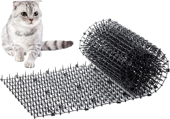 Gardenised Garden Spike Mat Prickle Strip Digging Stopper, Black