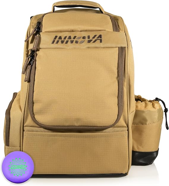 Innova Adventure Pack Disc Golf Backpack Holds 25 Discs Includes Mini, Disc Golf Bag