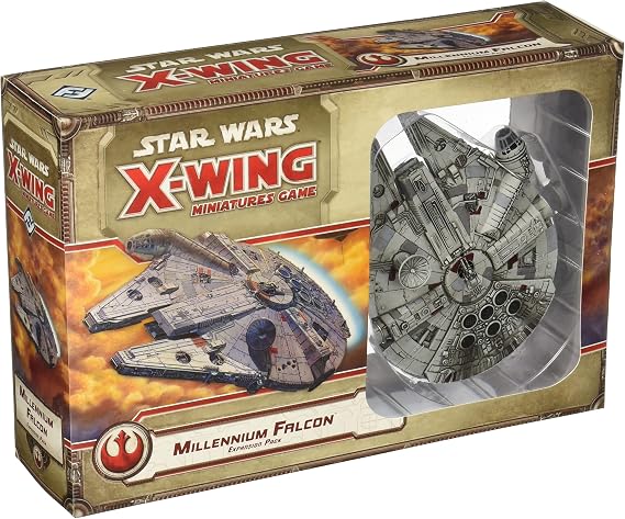 Star Wars X-Wing 1st Edition Miniatures Game Millenium Falcon EXPANSION PACK - Strategy Game for Kids & Adults, Ages 14+, 2 Players, 30-45 Minute Playtime, Made by Atomic Mass Games