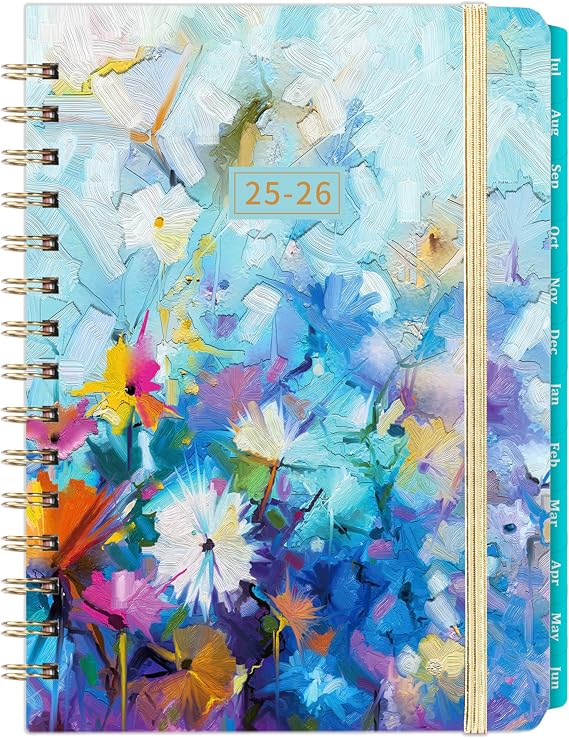 2025-2026 Planner - Academic Planner 2025-2026, July 2025 - June 2026, 6.3 8.4, 2025-2026 Academic Planner Weekly and Monthly with Tabs, Inner Pocket, Hardcover, Elastic Closure