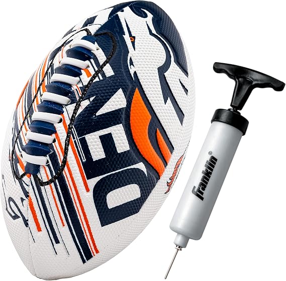 Franklin Sports NFL Team Mini Footballs - Youth 8.5" Official NFL Licensed Football + Air Pump Set