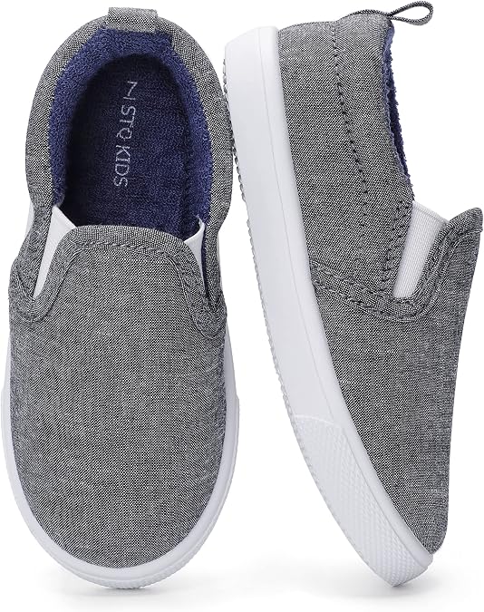 STQ KIDS Toddler Slip on Shoes Girls & Boys Canvas Loafers Shoes