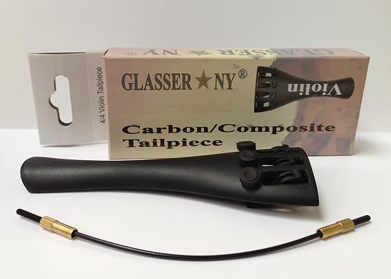 Tailpiece Violin Carbon Composite, With Cable - 1/2