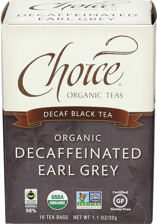 Choice Organic, Decaf Earl Grey, 16 ct