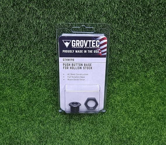 GrovTec GTHM198: Push Button Base for Hollow Stock Full Rotation