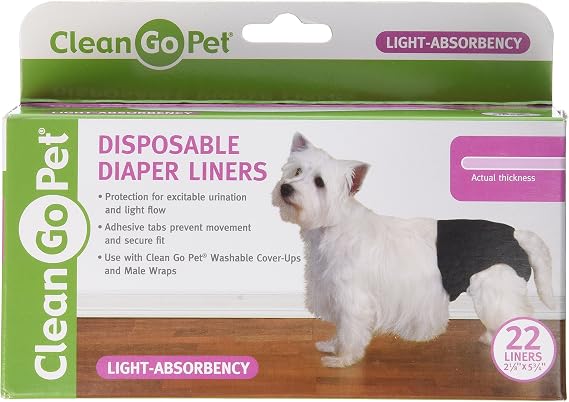 Guardian Gear Clean Go Pet Light Disposable Diaper Liner, 22-Pack