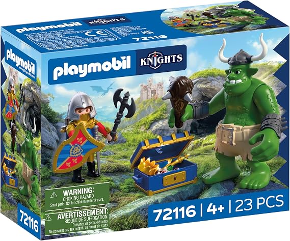Playmobil Troll with Lion Knight Treasure