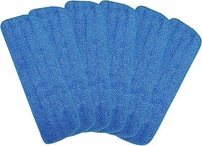 Microfiber Spray Mop Replacement Heads for WetDry Mops Floor Cleaning Pads Compatible with Bona Floor Care System 6 Pack