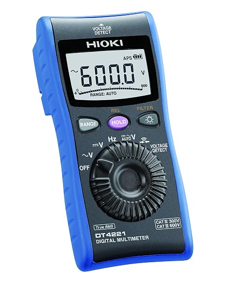 DIGITAL MULTIMETER, HH, TRUE RMS, 600V, Hand Held Test Digital Multimeter, Qty.1 | DT4221