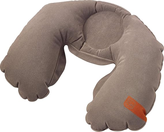 Go Travel The Snoozer Compact Inflatable Neck Pillow inc Carry Pouch (Ref 447)