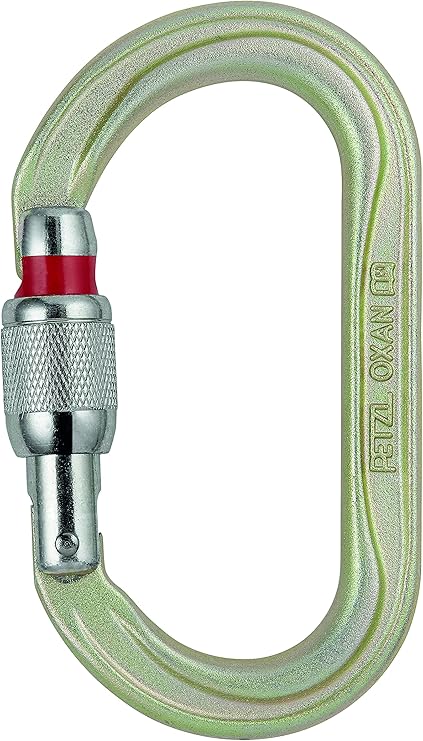 Petzl OXAN High-Strength Steel Oval Carabiner - ANSI/NFPA Anchor Connector