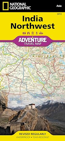 India Northwest Map (National Geographic Adventure Map, 3013)