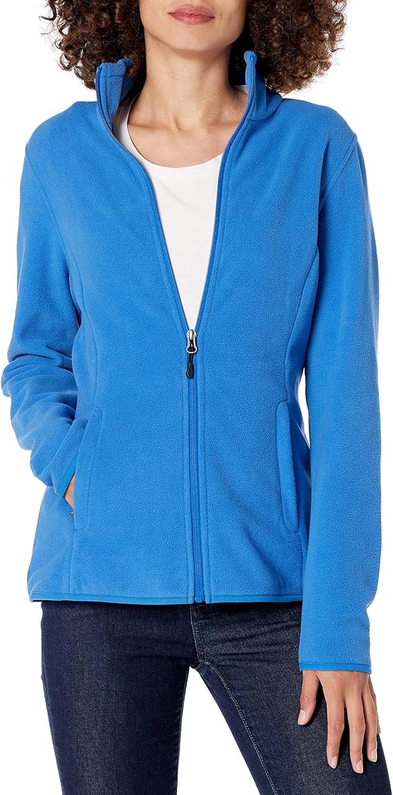 Amazon Essentials Women's Classic-fit Long-Sleeved Full Zip Polar Soft Fleece Jacket (Available in Plus Size)