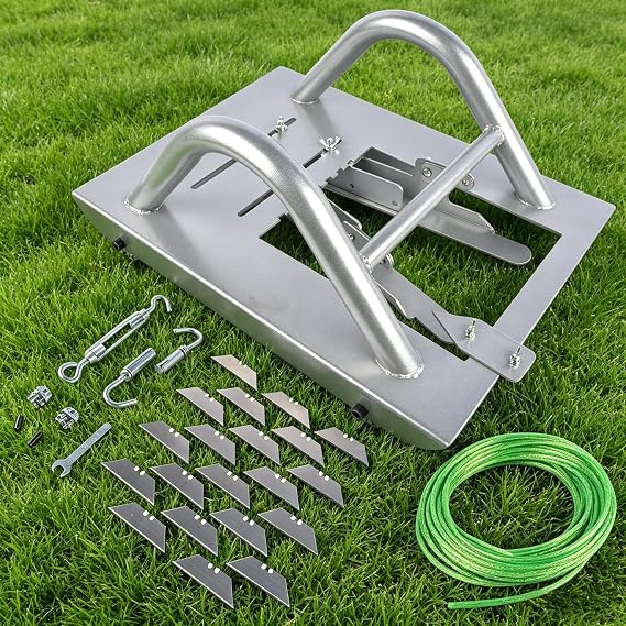 Turf Installation Line Cutter Tool with 20 Replaceable Blades