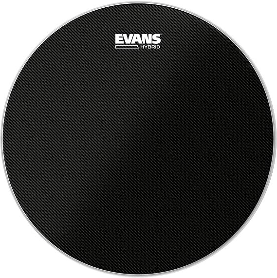 Evans Hybrid Black Marching Snare Drum Head - Marching Band Drum Heads - 14 Inch