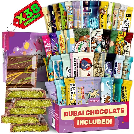 International Snack Box, Unique Experience with Universal Exotic Candies and Treats from around the World, Gift-Ready Foreign Foods in Packages Inspired by European, Japanese and Korean Cultures