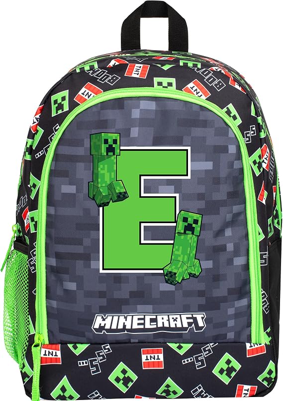 Minecraft Personalised Backpack for Kids, Large A4 School Rucksack