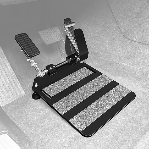 Left Foot Accelerator Pedal for Injured Stroke Drivers Assist