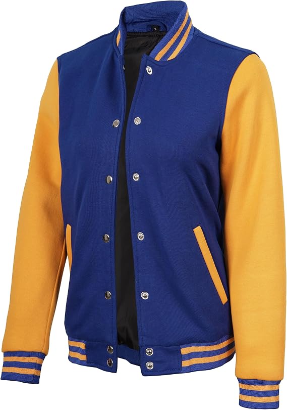 Womens Varsity Jacket - Highschool Bomber Style Baseball Jackets For Women