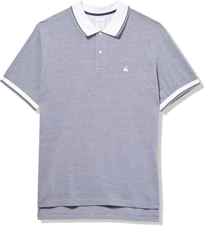 Brooks Brothers Men's Short Sleeve Cotton Pique Stretch Logo Polo Shirt