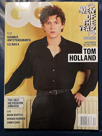 GQ Magazine December 2021 / January 2022 Tom Holland Spider Man, Man of the Year Issue