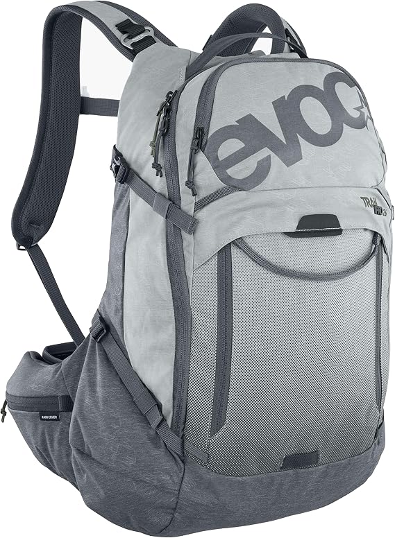 EVOC Unisex Trail Pro 16 Luggage- Carry-On Luggage (pack of 1), Stone - Carbon Grey, Small-Medium, Backpack